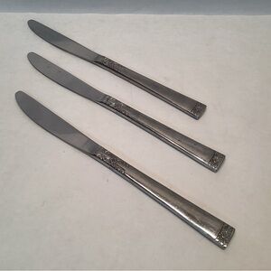 Supreme Cutlery TOWLE SILVER 3 Butter Knifes TWS280 STAINLESS Glossy Japan #2